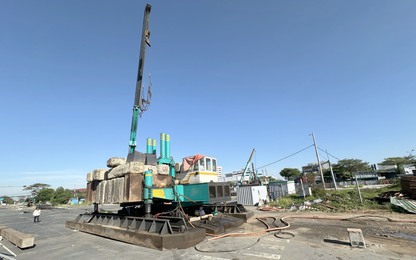 Thi công "3 ca, 4 kíp" hầm chui Nguyễn Văn Linh - Nguyễn Hữu Thọ