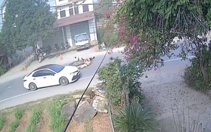 Tạm giữ thanh niên đi xe máy tông bị thương CSGT ở Bắc Giang