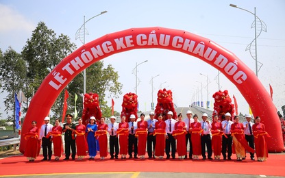 Cầu Châu Đốc chính thức được khánh thành sau 24 tháng thi công