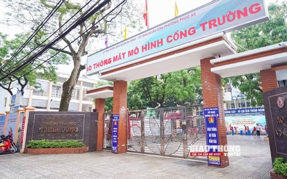 Hà Nội triển khai mô hình "Cổng trường ATGT" tại 9 điểm trường ở quận Ba Đình