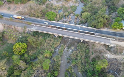 Cầu 110 nối Đắk Lắk - Gia Lai dang dở nhiều năm do chậm trễ giải phóng mặt bằng