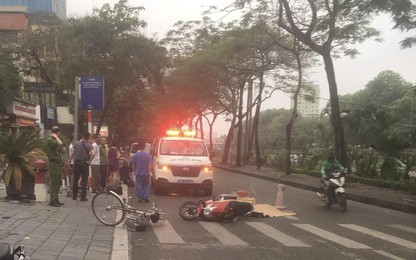 Lộ nguyên nhân người phụ nữ đi xe máy tử vong tại quận Cầu Giấy