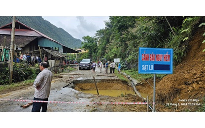 Cao Bằng: Nguy cơ đứt đường trên Đường tỉnh 202