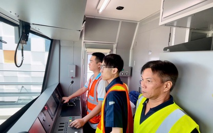 Lần đầu tiên kỹ thuật viên Việt Nam vận hành đoàn tàu metro Bến Thành - Suối Tiên
