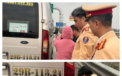 CSGT tuần tra trên cao tốc giúp dân thay lốp xe ôtô