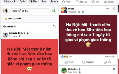 Bác thông tin thanh niên thu về 50 triệu đồng chỉ sau 1 ngày tố giác vi phạm giao thông