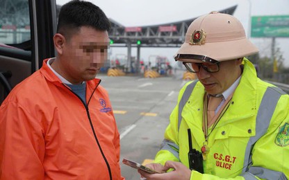 Tổng kiểm soát xe khách trước khi vào cao tốc