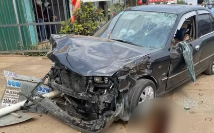 TNGT giữa ô tô con với máy cày trên QL26 qua Đắk Lắk, ba người thương vong