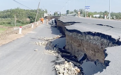Hé lộ nguyên nhân sụt lún cầu Hòa Bình vừa khánh thành