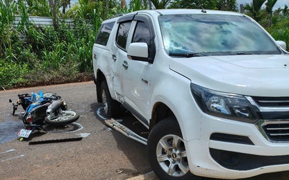 Đắk Lắk: Va chạm với ô tô bán tải, một người đi xe máy tử vong