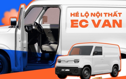 Lộ nội thất VinFast EC VAN, người dùng soi ngay nhiều điểm thú vị
