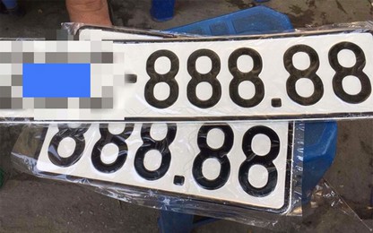Biển số ngũ quý 8 trúng đấu giá 10,5 tỷ đồng