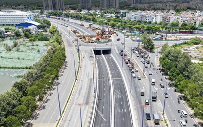 Thi công hạn chế phát thải ô nhiễm môi trường tại dự án nút giao thông An Phú