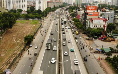 Video Hà Nội hoàn thành sửa chữa khe co giãn đường Vành đai 3 trên cao