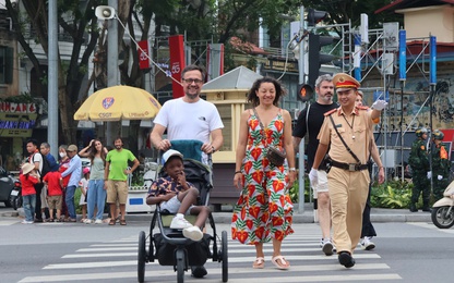 Video CSGT Hà Nội bảo đảm TTATGT tổng hợp luyện diễu binh, diễu hành A80