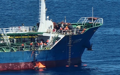 Cháy trên tàu UT Unity khi đang chở gần 4.000 tấn dầu, đã cứu được 20 thuyền viên