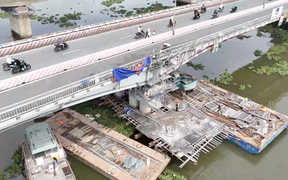 TP.HCM hoàn tất việc nâng tĩnh không cầu Bình Triệu 1