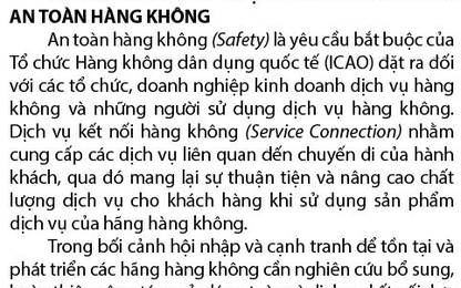 Hoàn thiện công tác quản lý an toàn và dịch vụ kết nối hàng không trong bối cảnh liên minh hàng không quốc tế