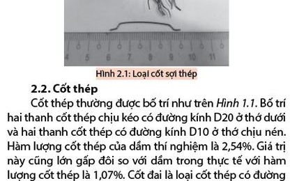 Nghiên cứu ảnh hưởng của chiều dài bảo vệ cốt thép bằng vữa cường độ cao cốt sợi thép đến khả năng chịu lực của dầm bê tông cốt thép thường