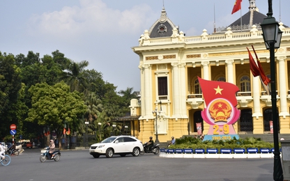 Hà Nội trang trí đèn, hoa mừng Quốc khánh