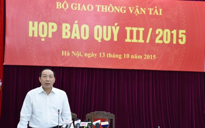 Bộ GTVT làm rõ nhiều vấn đề nóng tại cuộc họp báo Quý III