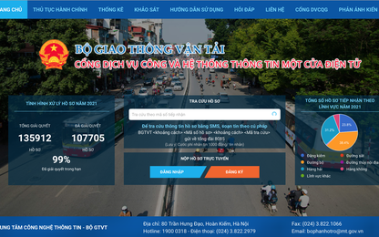 Bộ GTVT cấp 241 dịch vụ công trực tuyến, phòng chống hiệu quả tiêu cực