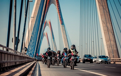 Ngắm đoàn xe Kymco K-pipe 125 miền Bắc lần đầu "hội quân"