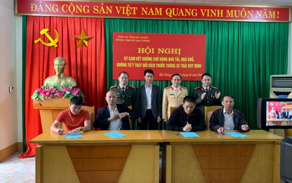 Bắc Giang siết kiểm tra xe quá tải, doanh nghiệp ký cam kết