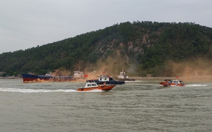 Cảng vụ Hàng hải Nghệ An tổ chức diễn tập phối hợp TKCN hàng hải