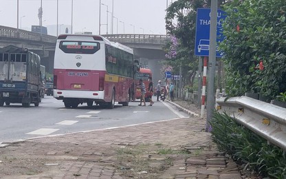 Báo động tình trạng mất ATGT ngay lối vào cao tốc Pháp Vân-Cầu Giẽ