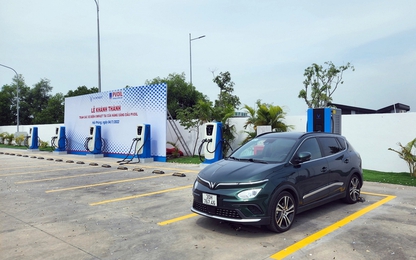 VinFast mở rộng hệ thống trạm sạc tại các cửa hàng xăng dầu