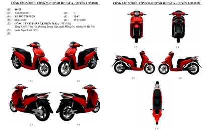 Xe điện mới VinFast, Pega, Datbike đồng loạt đăng ký kiểu dáng công nghiệp