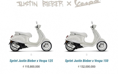 Vespa Sprint Justin Bieber bị "thợ buôn" kênh giá lên gần 100 triệu đồng