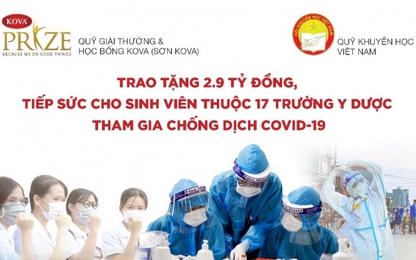 2,9 tỷ đồng tiếp sức cho sinh viên y dược tham gia chống dịch Covid