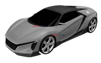 Xe thể thao với động cơ đặt giữa của Honda/Acura hé lộ