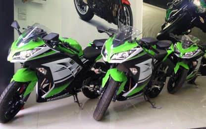 Kawasaki Ninja 300 chính hãng đến Hà Nội, giá 196 triệu