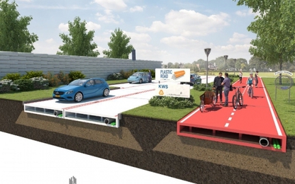 Ý tưởng xây dựng những con đường bằng cao su