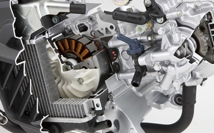 Công nghệ làm mát kết hợp hữu ích cho xe ga