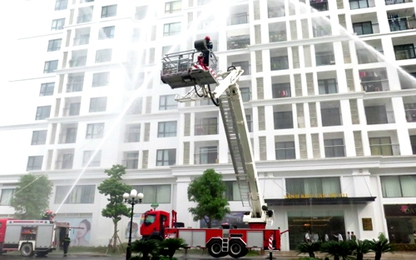 Vingroup diễn tập chữa cháy tại các khu đô thị Vinhomes