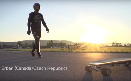 Ván trượt điện lập kỷ lục di chuyển tới gần 100km/h