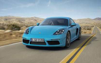Porsche ra mắt 718 Cayman với động cơ tăng áp mạnh hơn