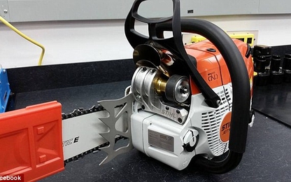 Chuyện gì xảy ra khi ghép động cơ máy bay phản lực vào cưa máy