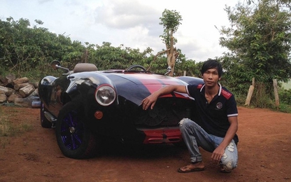 Thanh niên Đắk Nông tự chế xe thể thao