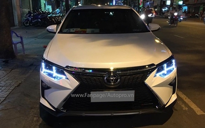 Toyota Camry "độ" dàn đầu của Lexus, đèn pha Audi, chi phí 35 triệu
