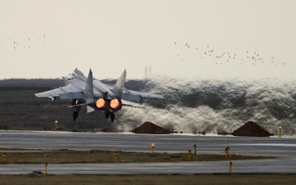 Một chiến đấu cơ MiG-31 của Nga bị rơi