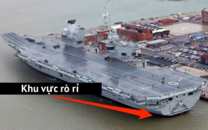 Tàu sân bay hơn 4 tỷ đô của Anh bị rò rỉ nước