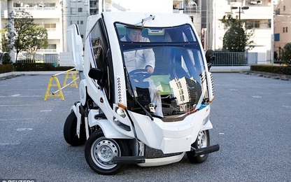 Mẫu xe điện công nghệ cao có thể gấp gọn lại được