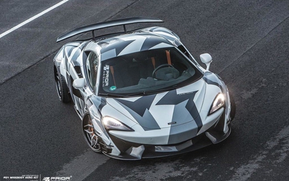 McLaren 570S “tung cánh” với bản độ Prior Design phong cách xe đua
