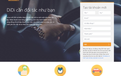 Ứng dụng Didi nhái "vua gọi xe Trung Quốc" xuất hiện tại Việt Nam