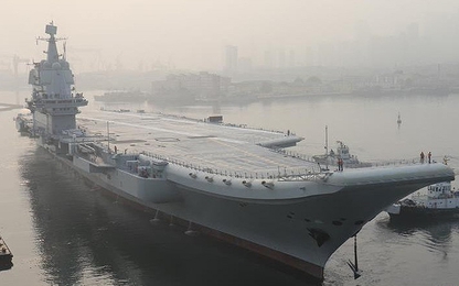 Trung Quốc cho tàu sân bay tự chế đầu tiên chạy thử